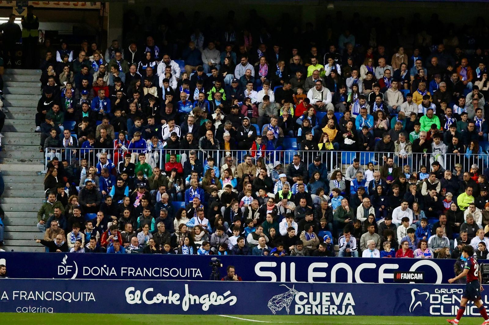 Búscate en las gradas de La Rosaleda en el Málaga-Levante