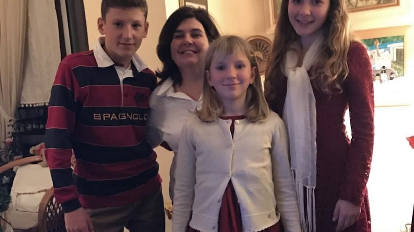 Mariam Zafra, Vitaly, Yana y Vika, antes del inicio de la guerra/M.G.