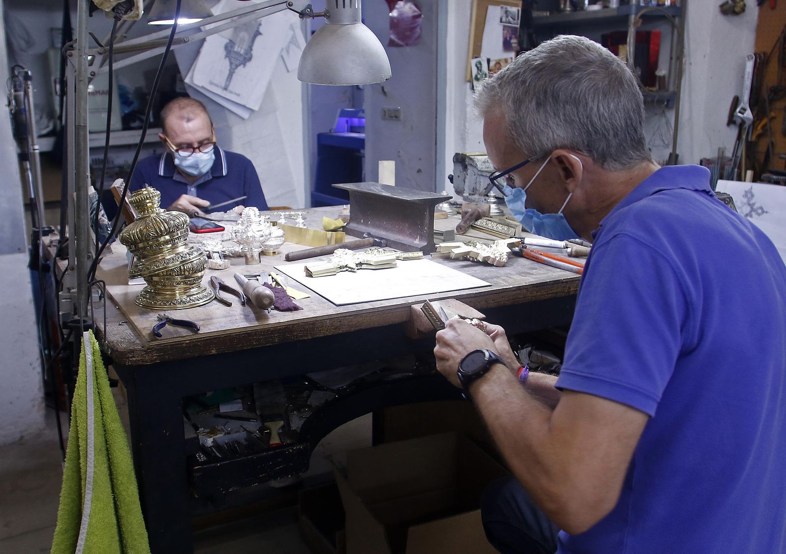 Taller de orfebrería de los Hermanos Delgado.
