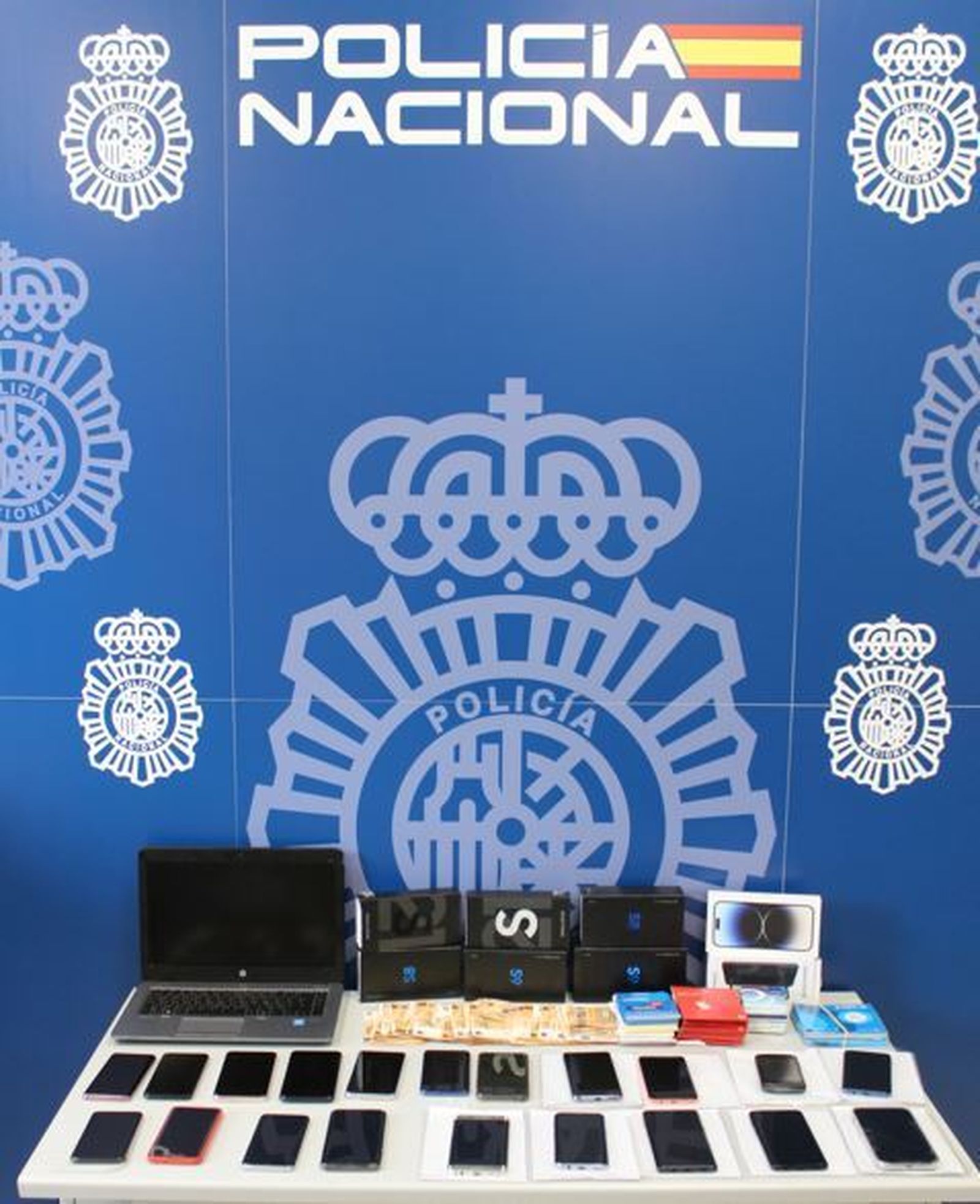 Material empleado por el ciberestafador