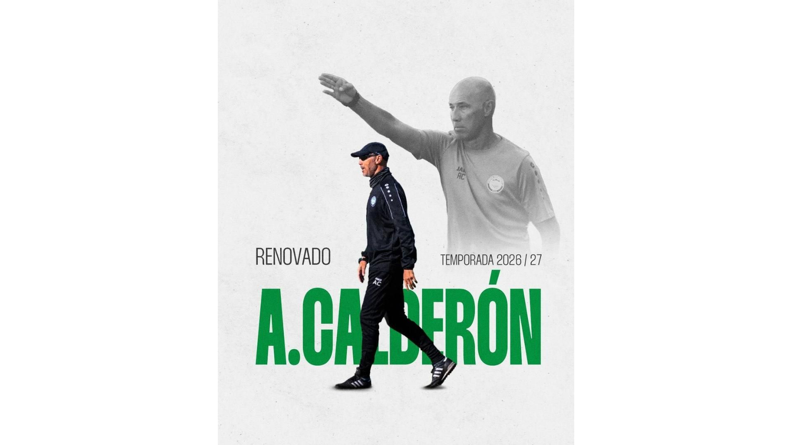 El anuncio de la renovación de Antonio Calderón por el Juventud de Torremolinos.