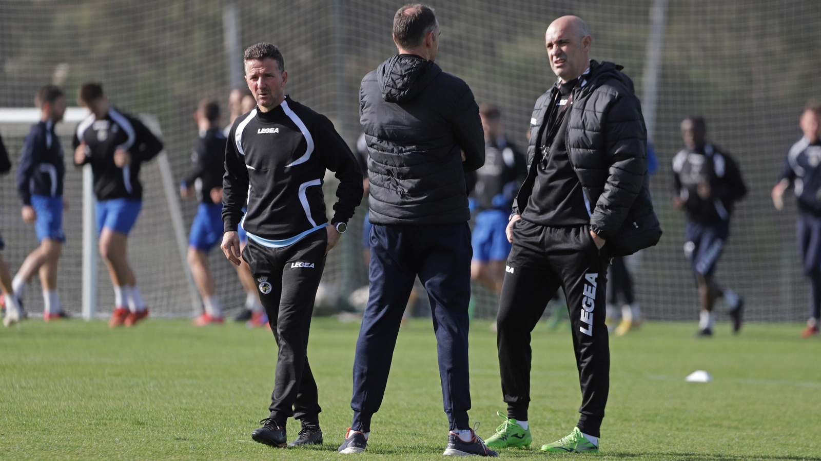 Fotos del primer entrenamiento de Alberto Monteagudo con la Balona
