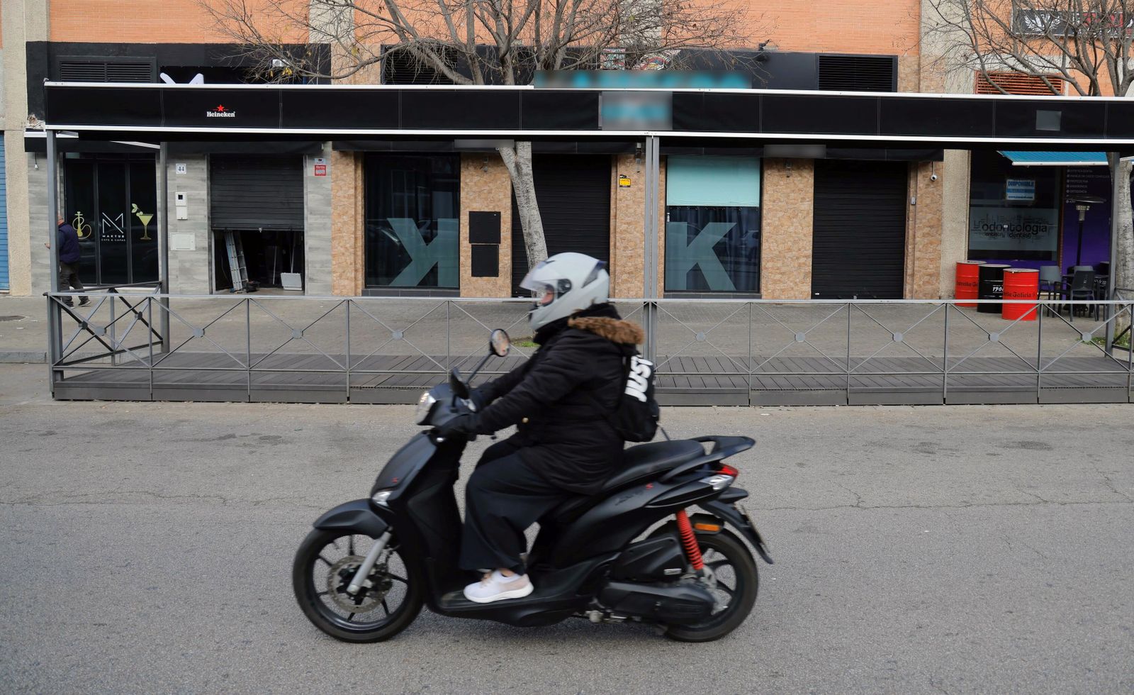 La calle Astronomía, donde ocurrieron los hechos.