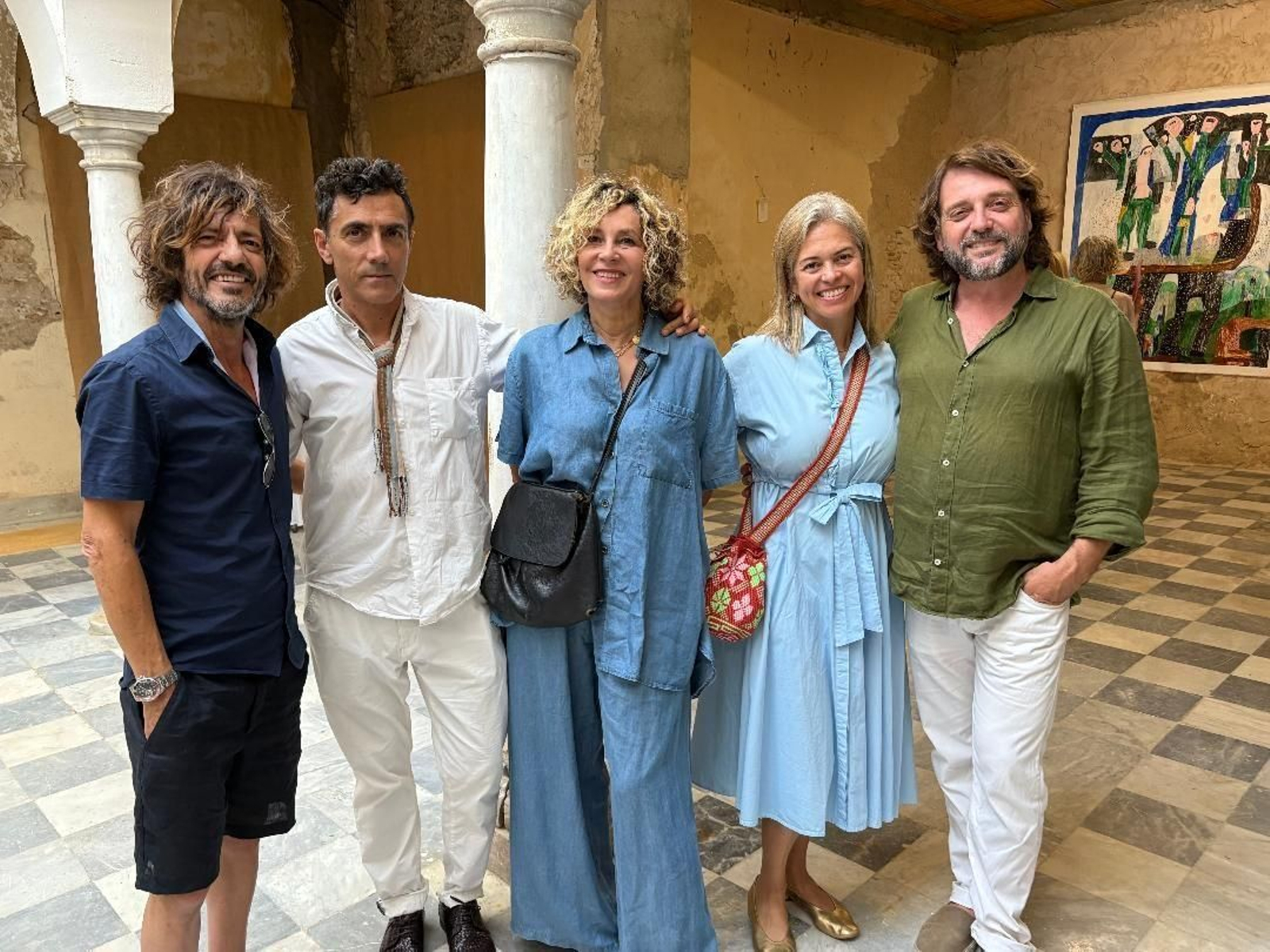Willie Márquez, Pablo Alonso, la diseñadora Desiré Mejer, Claudia Groft y Mariano Matutes, en el palacete Fernán Caballero. Willie Márquez, Pablo Alonso, la diseñadora Desiré Mejer, Claudia Groft y Mariano Matutes, en el palacete Fernán Caballero.