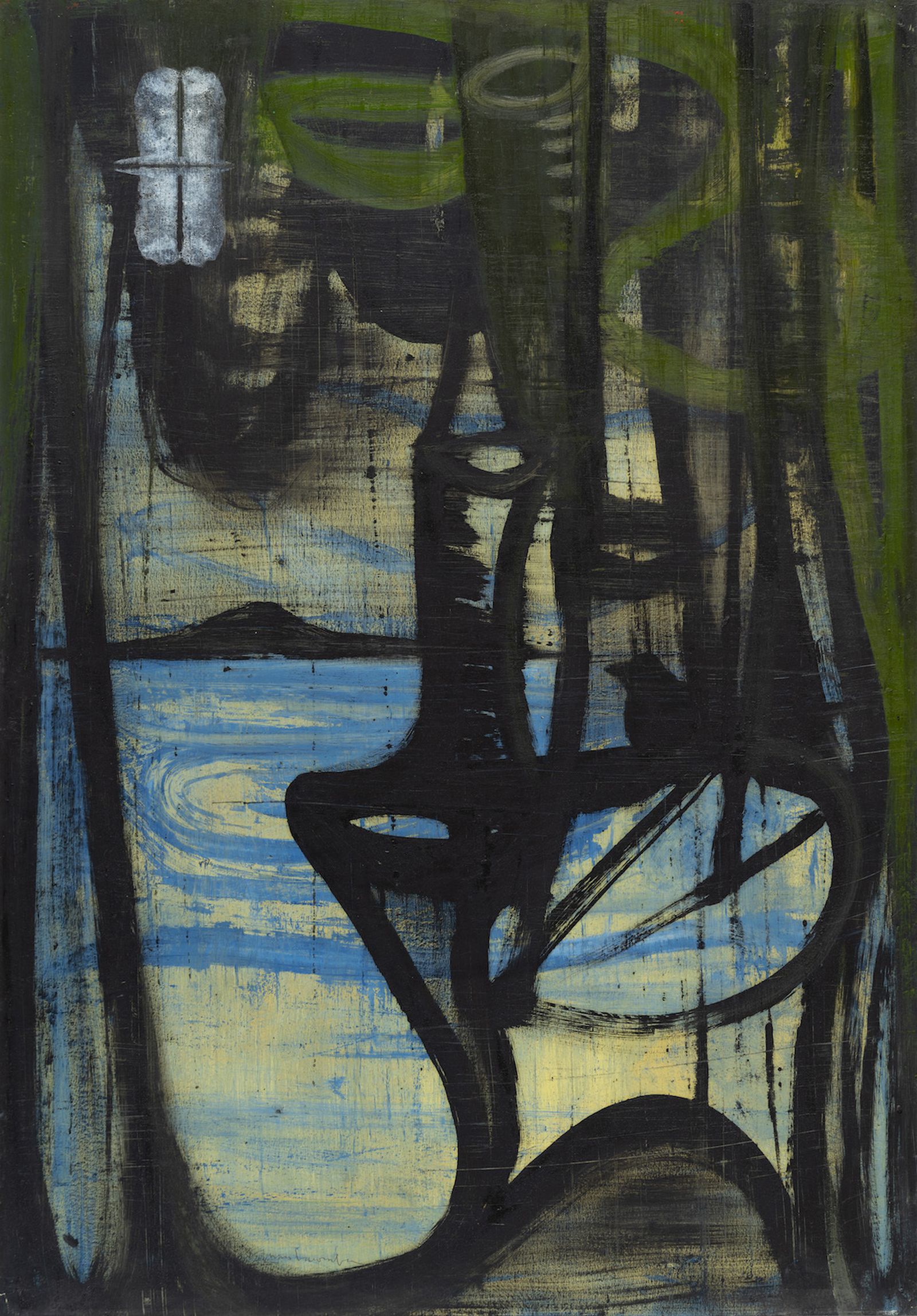 'Apóstol XX', óleo de 100x70 de la serie 'Apóstoles', de Juan Lacomba.