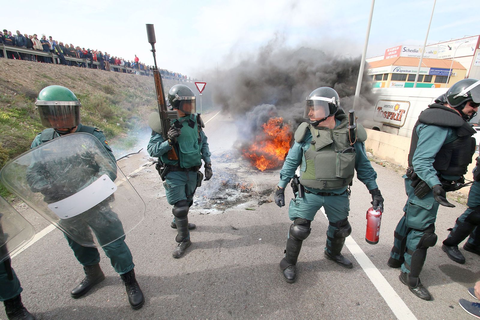 Las imágenes de la manifestación de agricultores