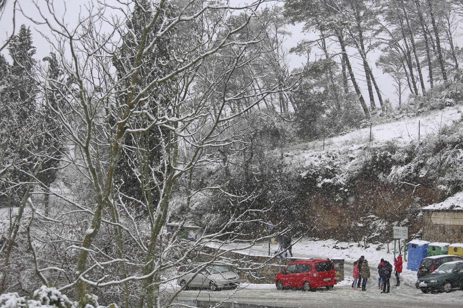 Las imágenes de la nevada en Málaga