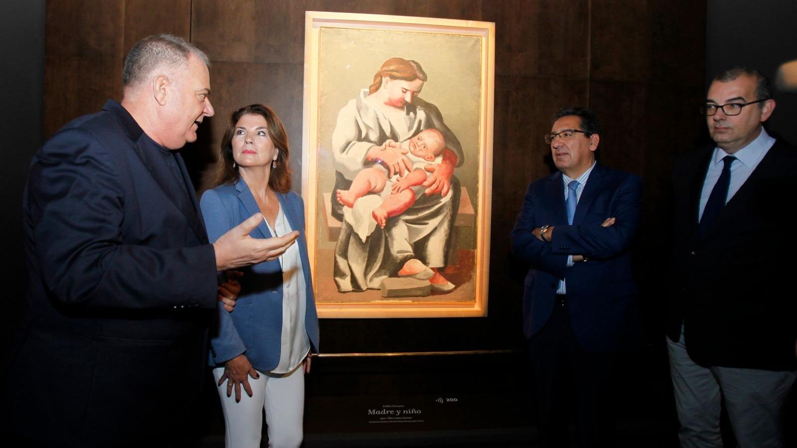 Presentación del cuadro en Los Venerables.