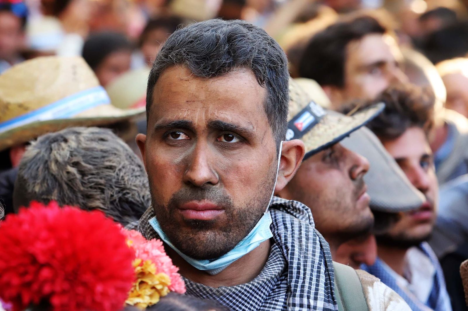 Imágenes de la Hermandad de Huelva a su paso por El Charco