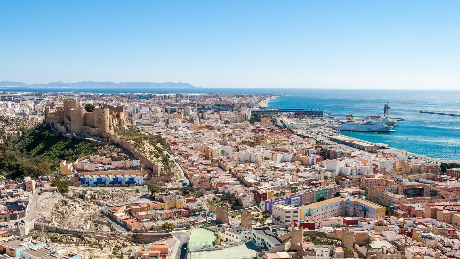 Vista aérea de Almería.