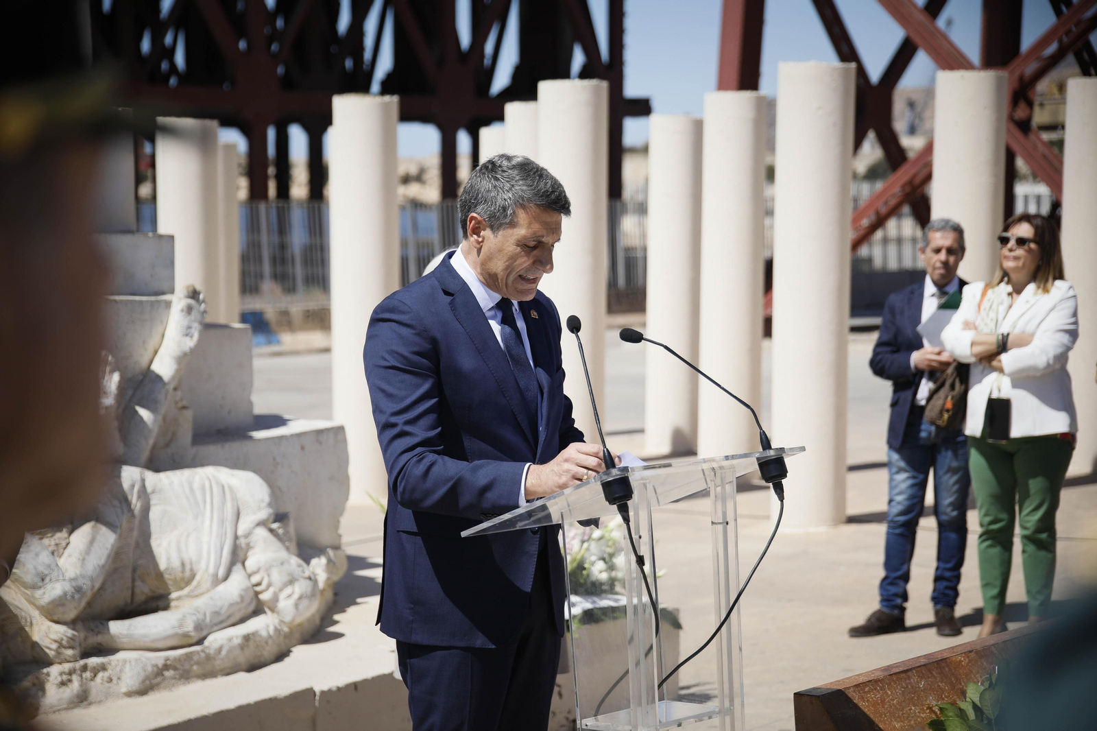 Acto de conmemoración a las víctimas del campo de concentración nazi de Mathausen, en imágenes