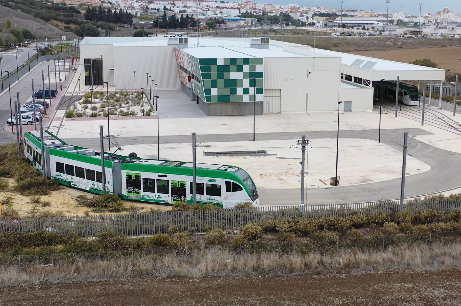 Cocheras del trambahía en Chiclana