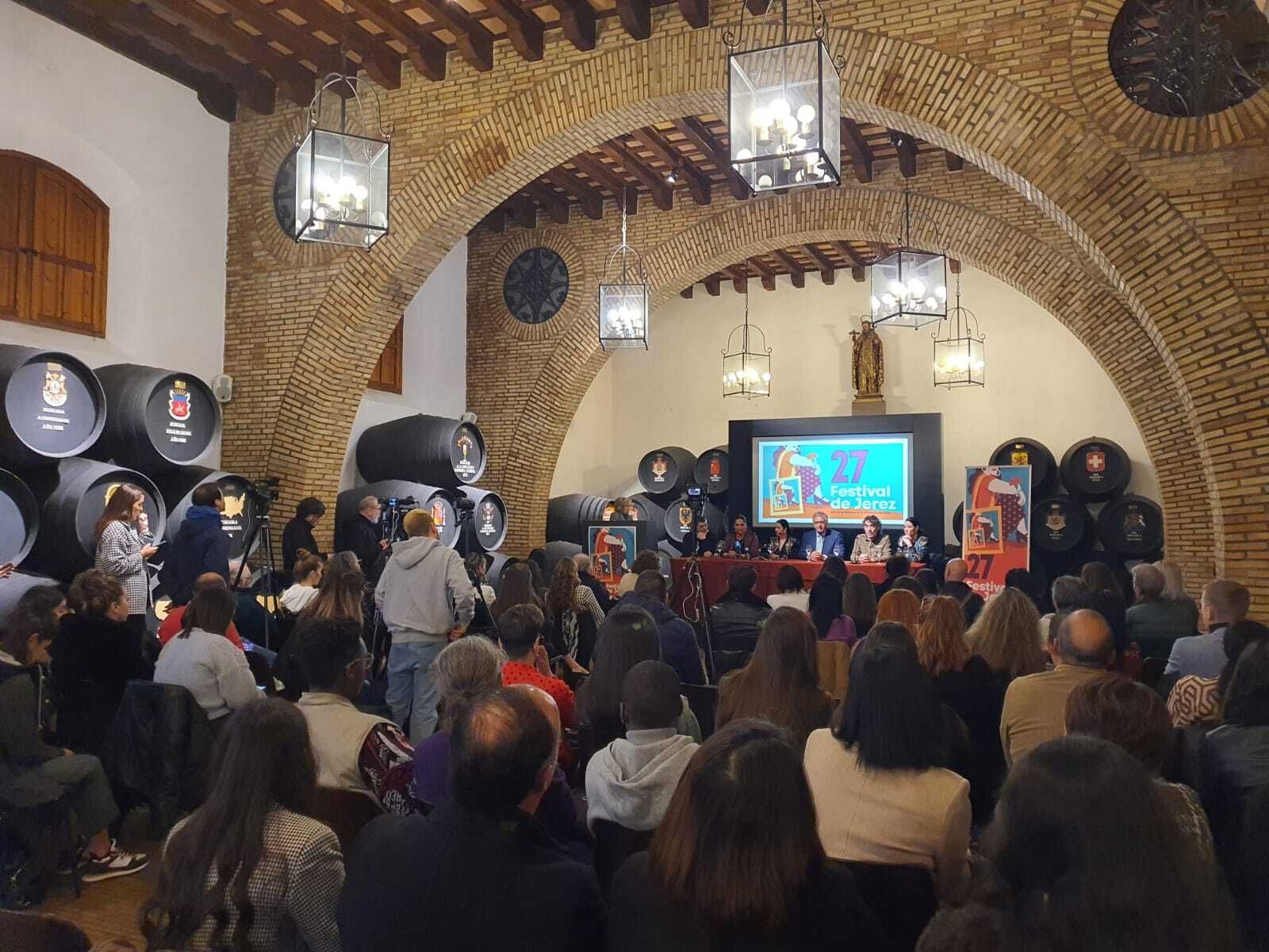 Una imagen de la rueda de prensa celebrada ayer en San Ginés.