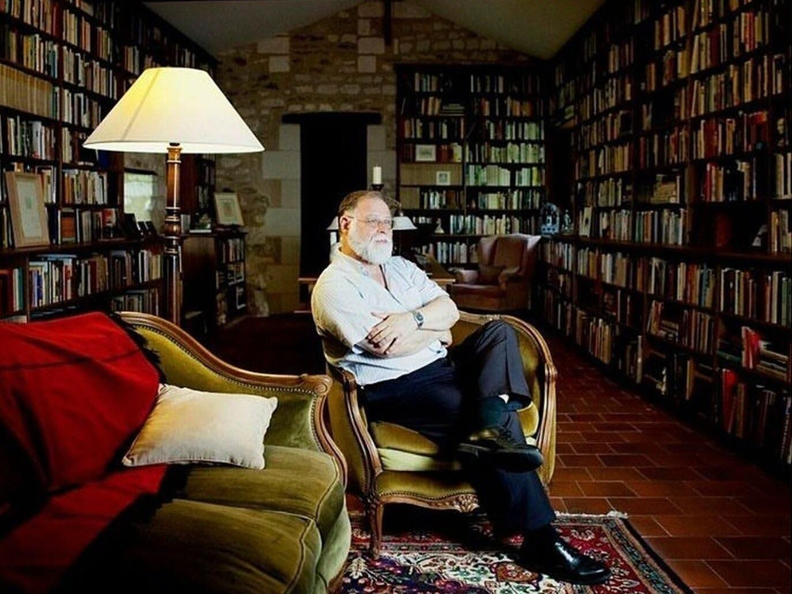 El escritor argentino canadiense Alberto Manguel