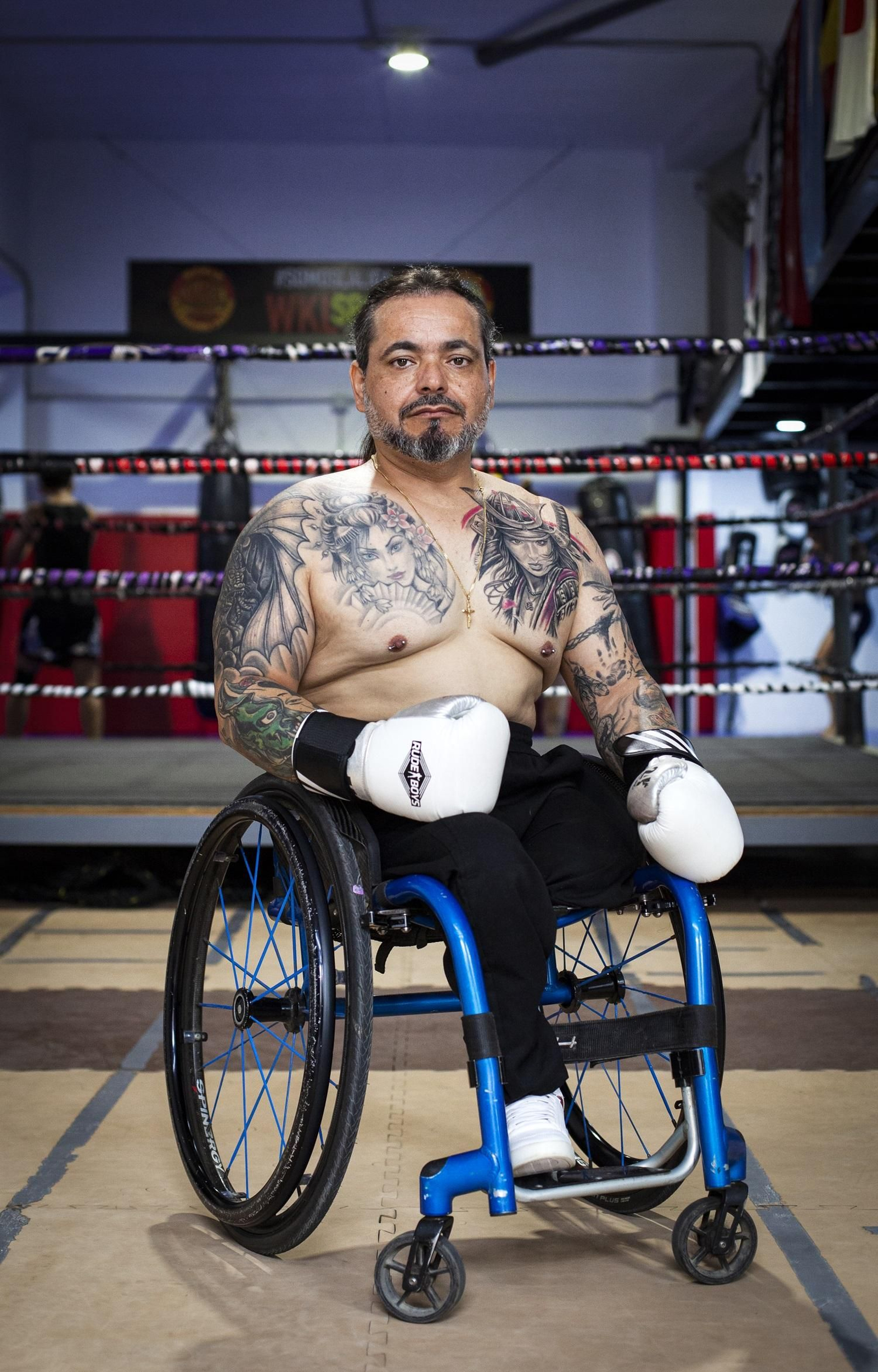 Raúl Maqueda boxea desde hace cinco años.