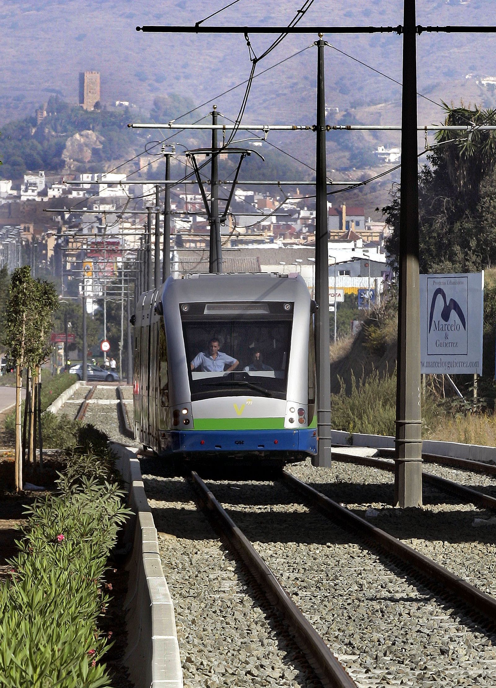 El primer día del tranvía de Vélez.