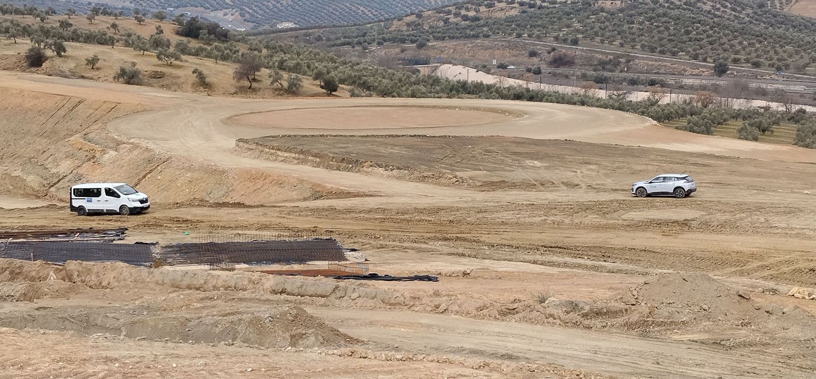 Obras en la Variante de Loja en el tramo de Riofrío