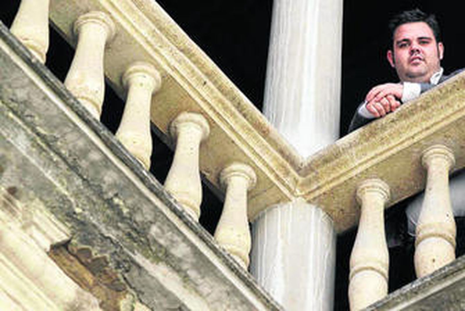 Mario Sastre Sánchez, momentos antes de tomar posesión de su cargo, ayer, en el Hospital Real.