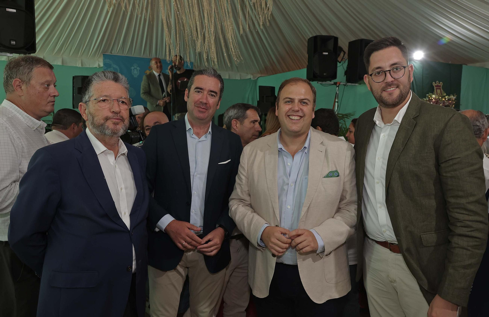 Fotos de la copa de autoridades en la caseta municipal de la Feria Real de Algeciras 2025