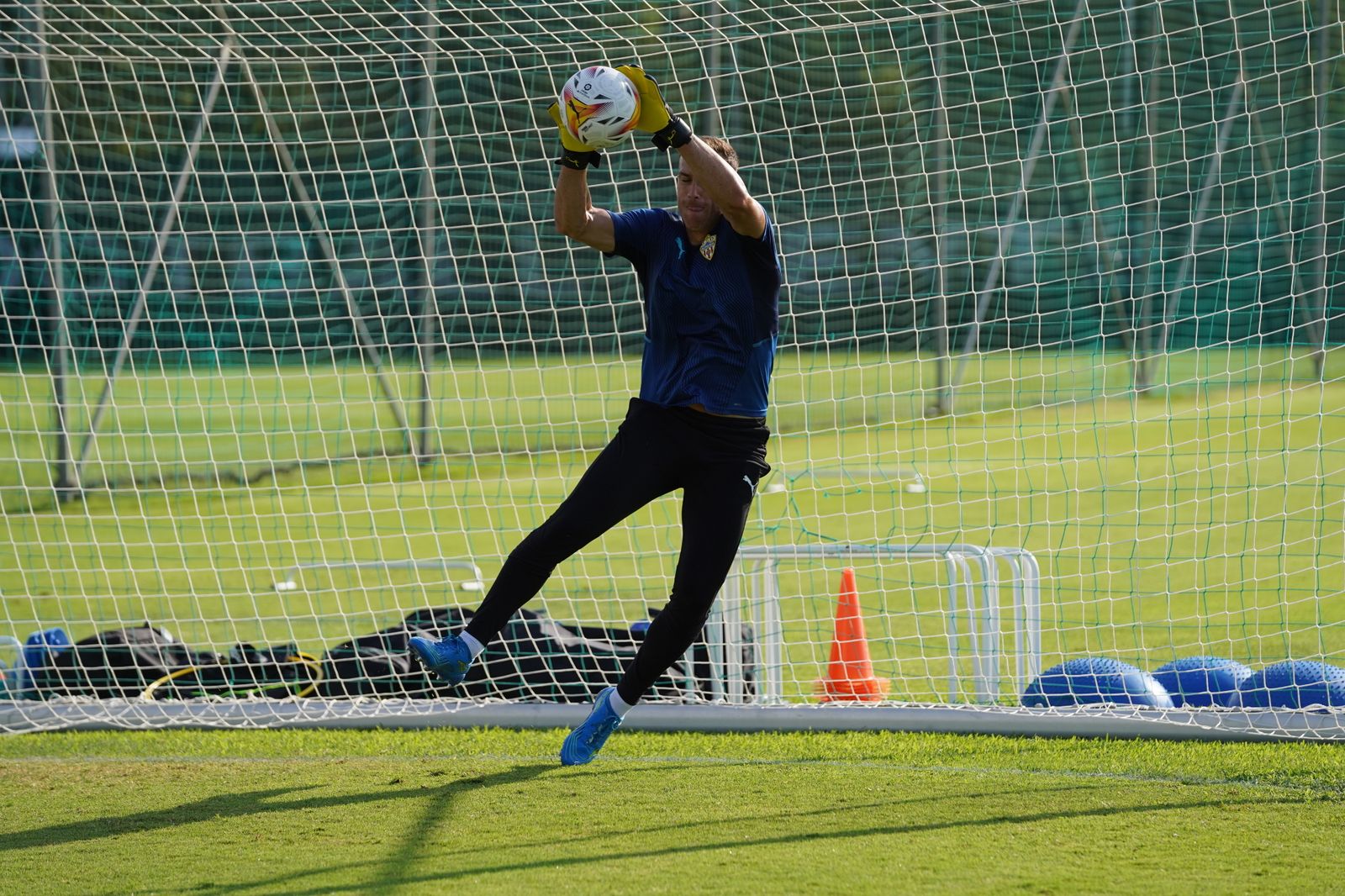 Imágenes del entrenamiento matinal de la UDA de este martes