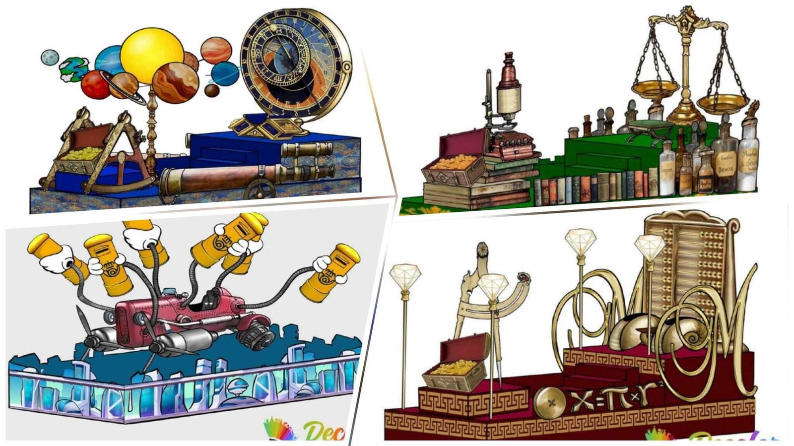 Así serán las carrozas de la 'Cabalgata de la Ilusión' de Puerto Real