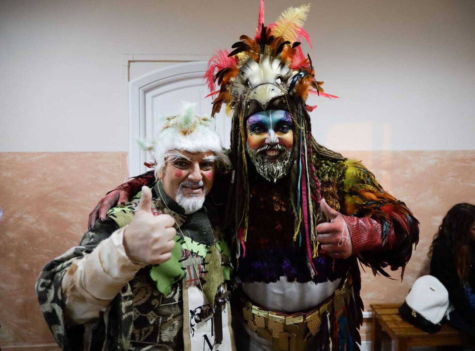 El ambiente en los camerinos del teatro