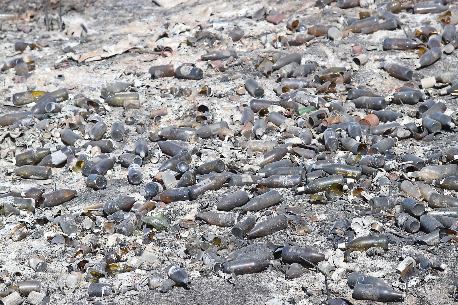 Así quedó el asentamiento de chabolas en Palos de la Frontera tras el incendio