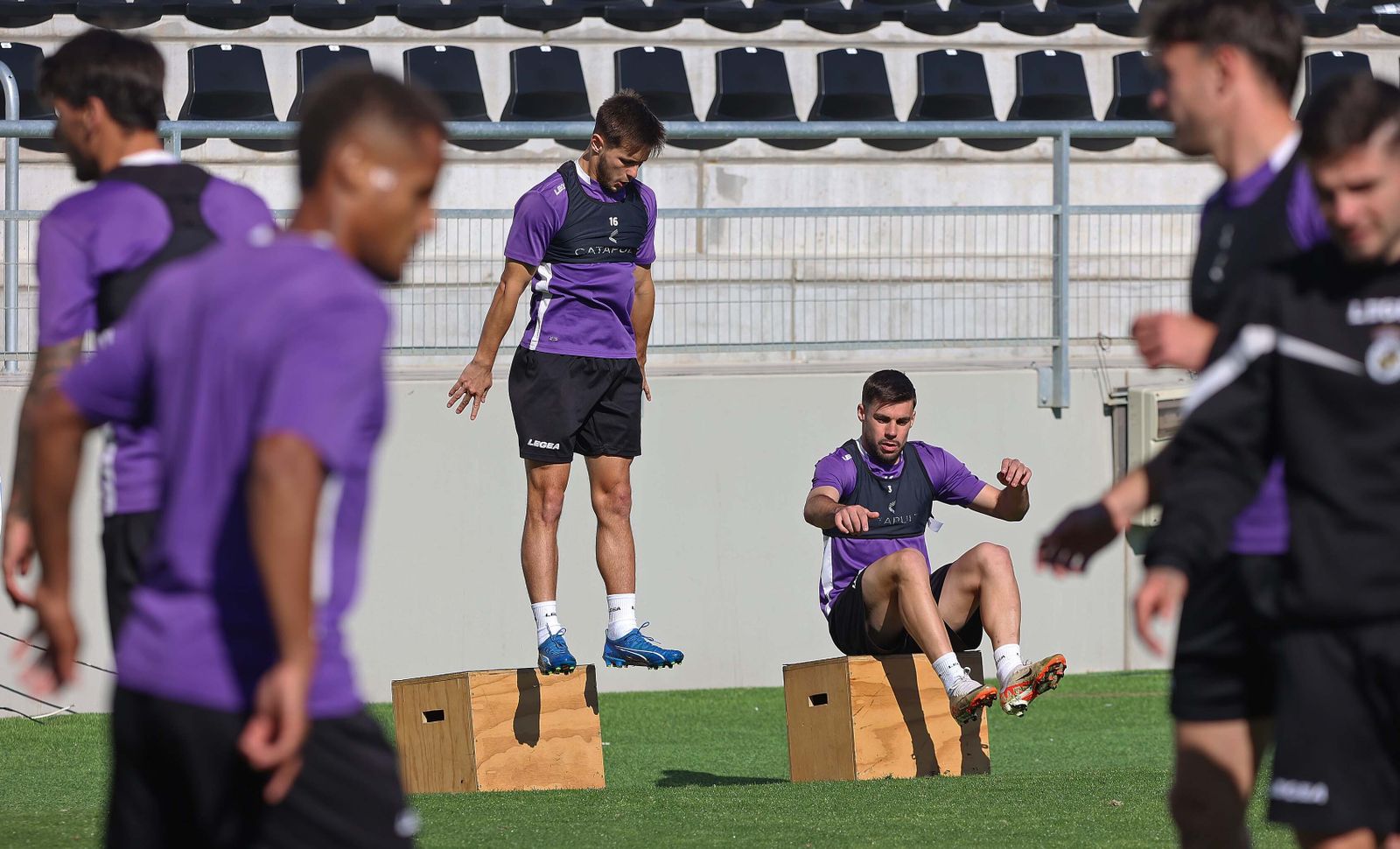 Fotos del entrenamiento de la Balona