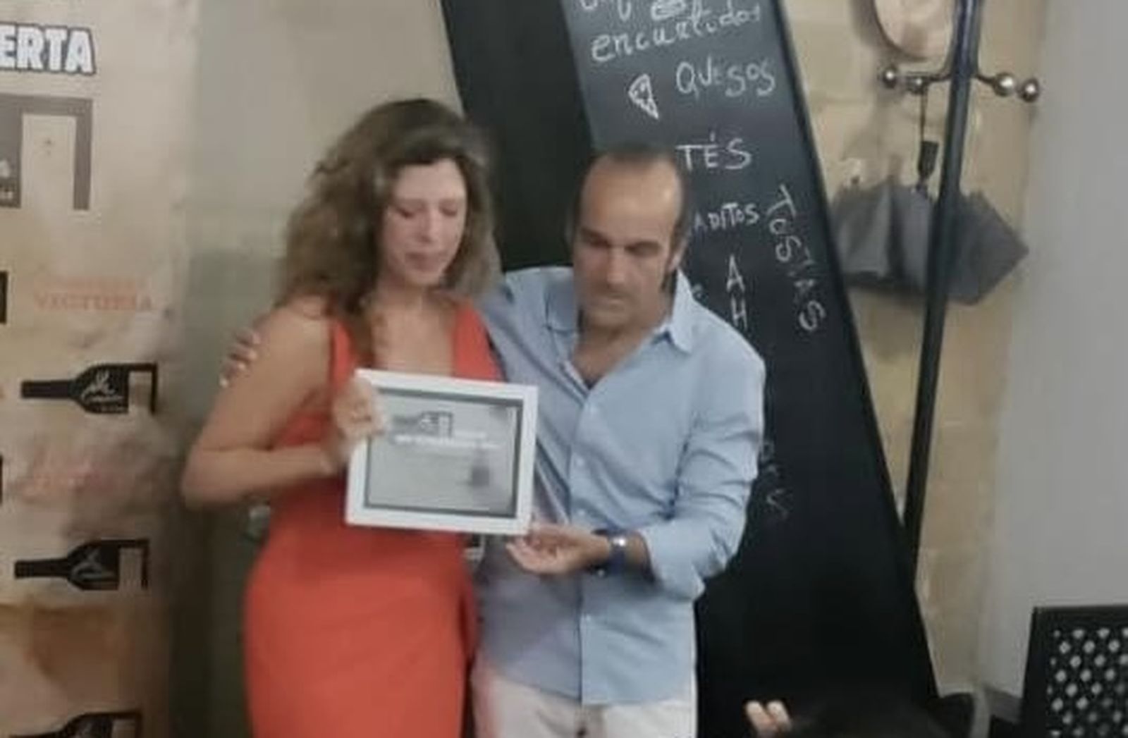 Ana Candón premio del Bar La Casapuerta