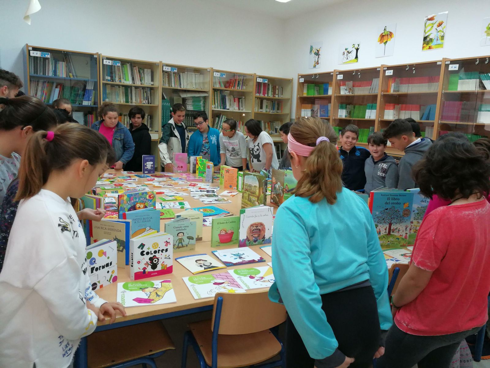 La biblioteca del colegio Juan Sebastián Elcano, en una imagen de archivo.