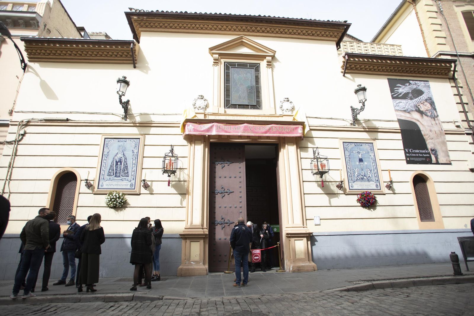 Imágenes de la cofradía de San Agustín este Lunes Santo