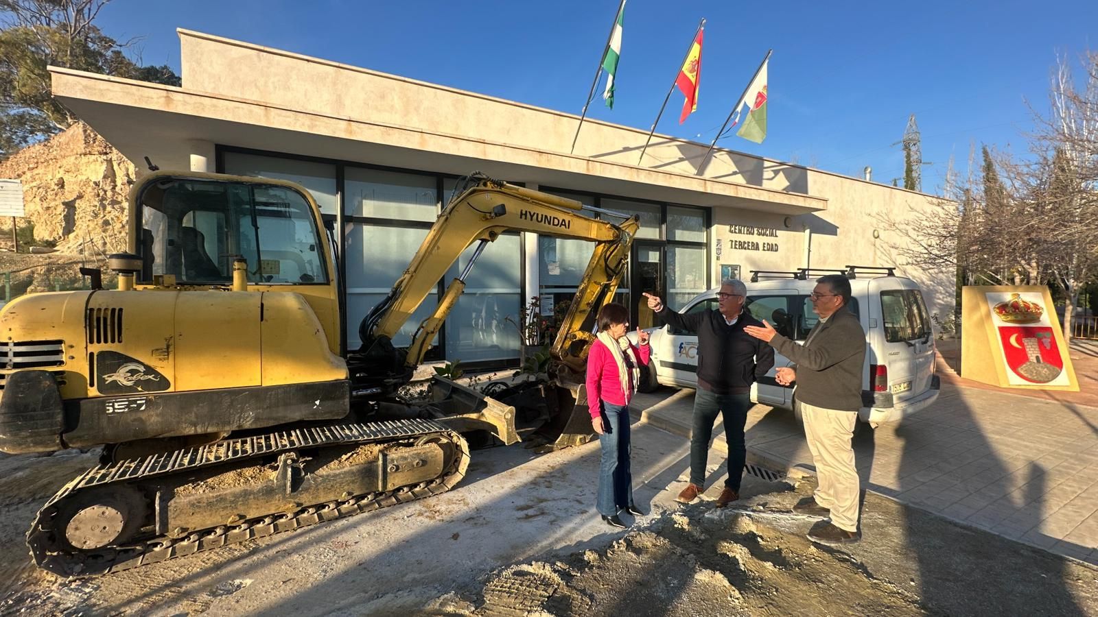 Obras de ampliación en el Centro de la Tercera Edad.