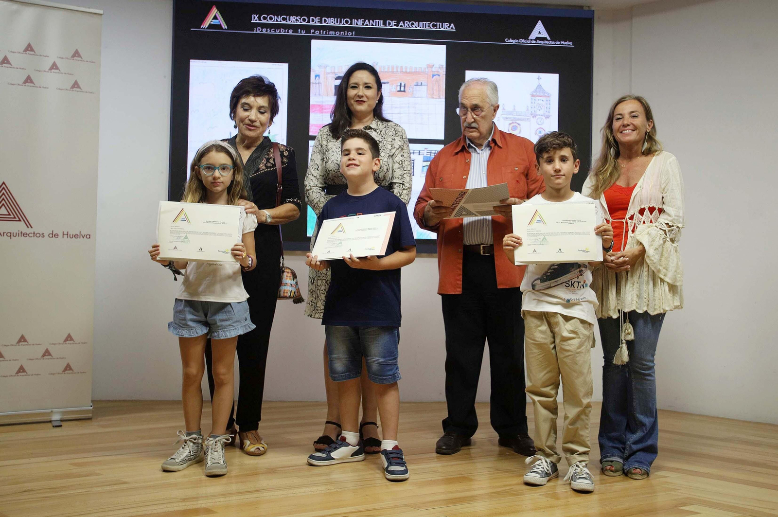 Imágenes de la entrega de premios del 'IX Concurso Infantil de Arquitectura'