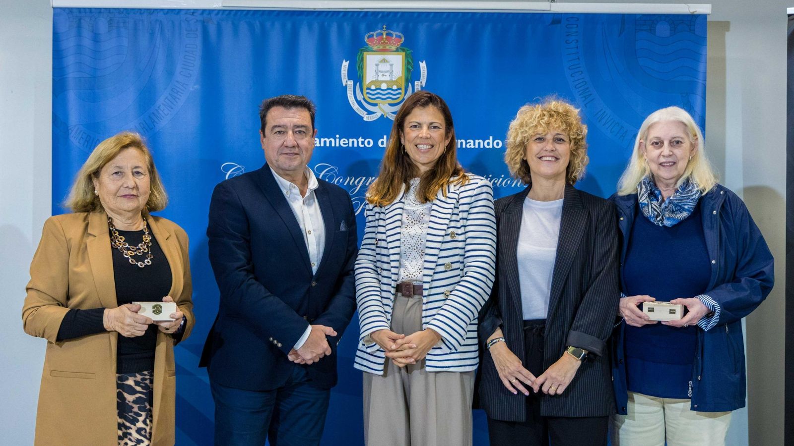 Acto de presentación de los vídeos realizados por el Grupo Por... para Afemen y Cruz Roja en San Fernando