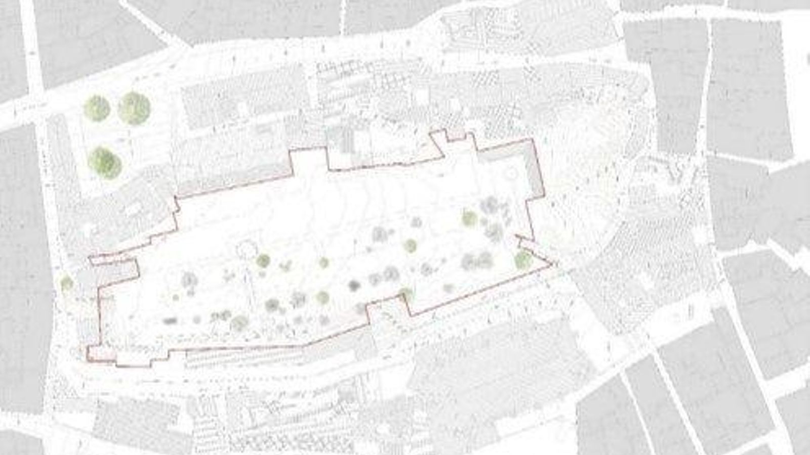 Plano aéreo de la Alcazaba de Baza