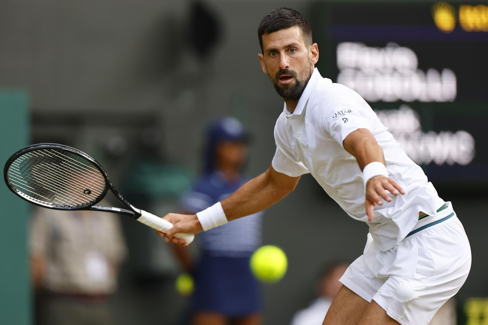 Las fotos de Wimbledon con las clasificaciones de Djokovic y Sinner
