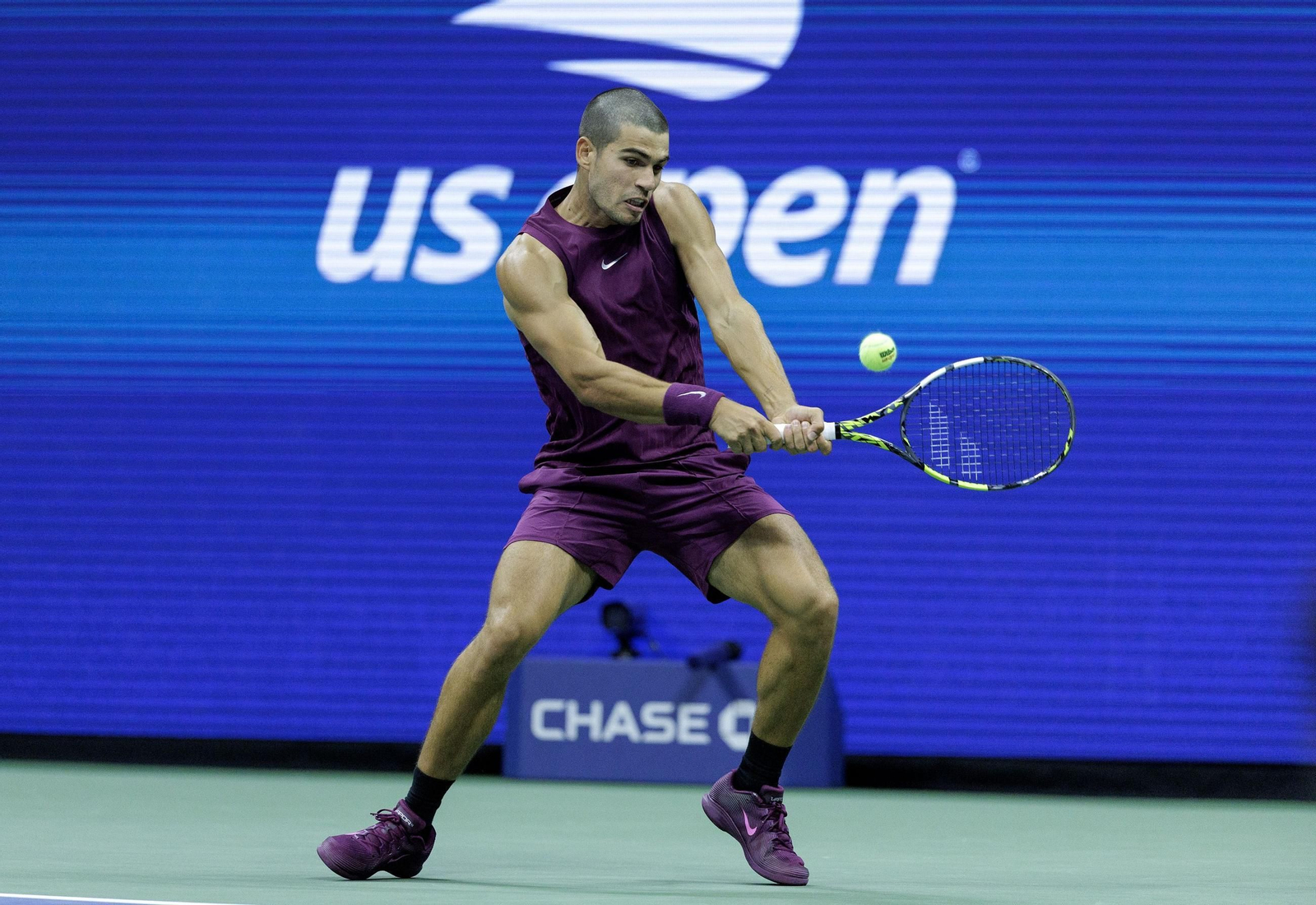 Las fotos del demoledor Alcaraz en la segunda ronda del US Open