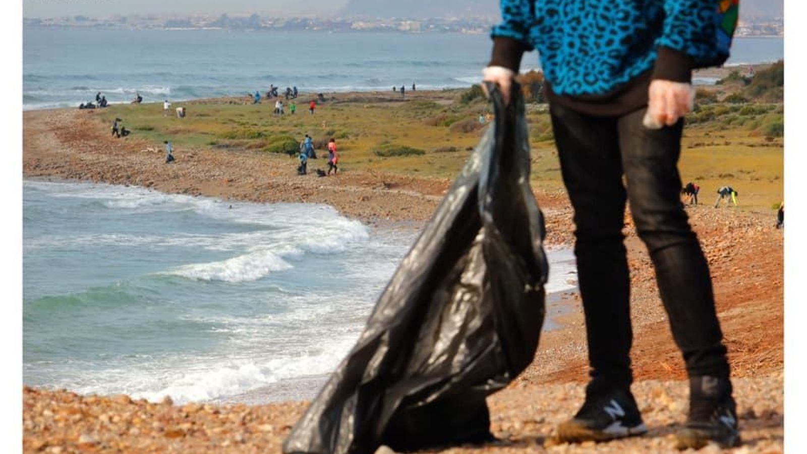 Otra imagen del fotógrafo Manuma en su compromiso con el medio ambiente realizada durante la jornada