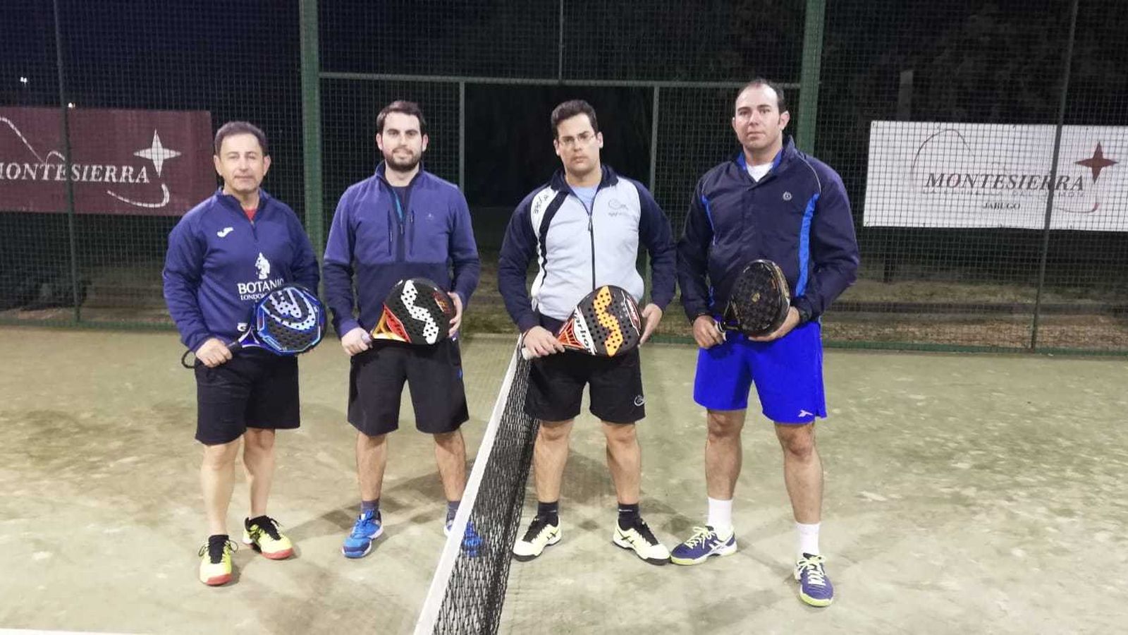 Dos de las parejas que han competido en el Open Montesierra de pádel.