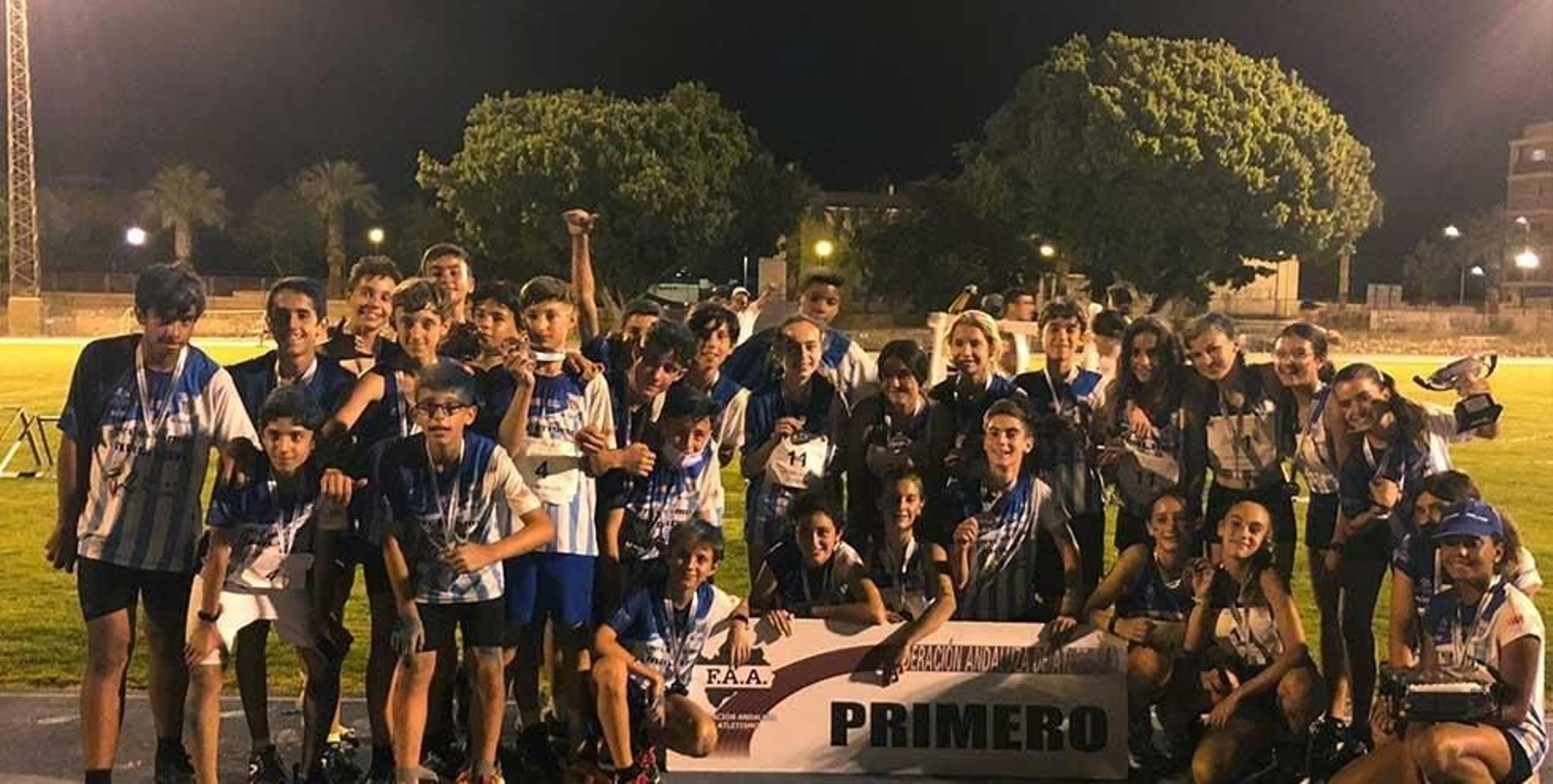 El Atletismo Málaga sub 14.