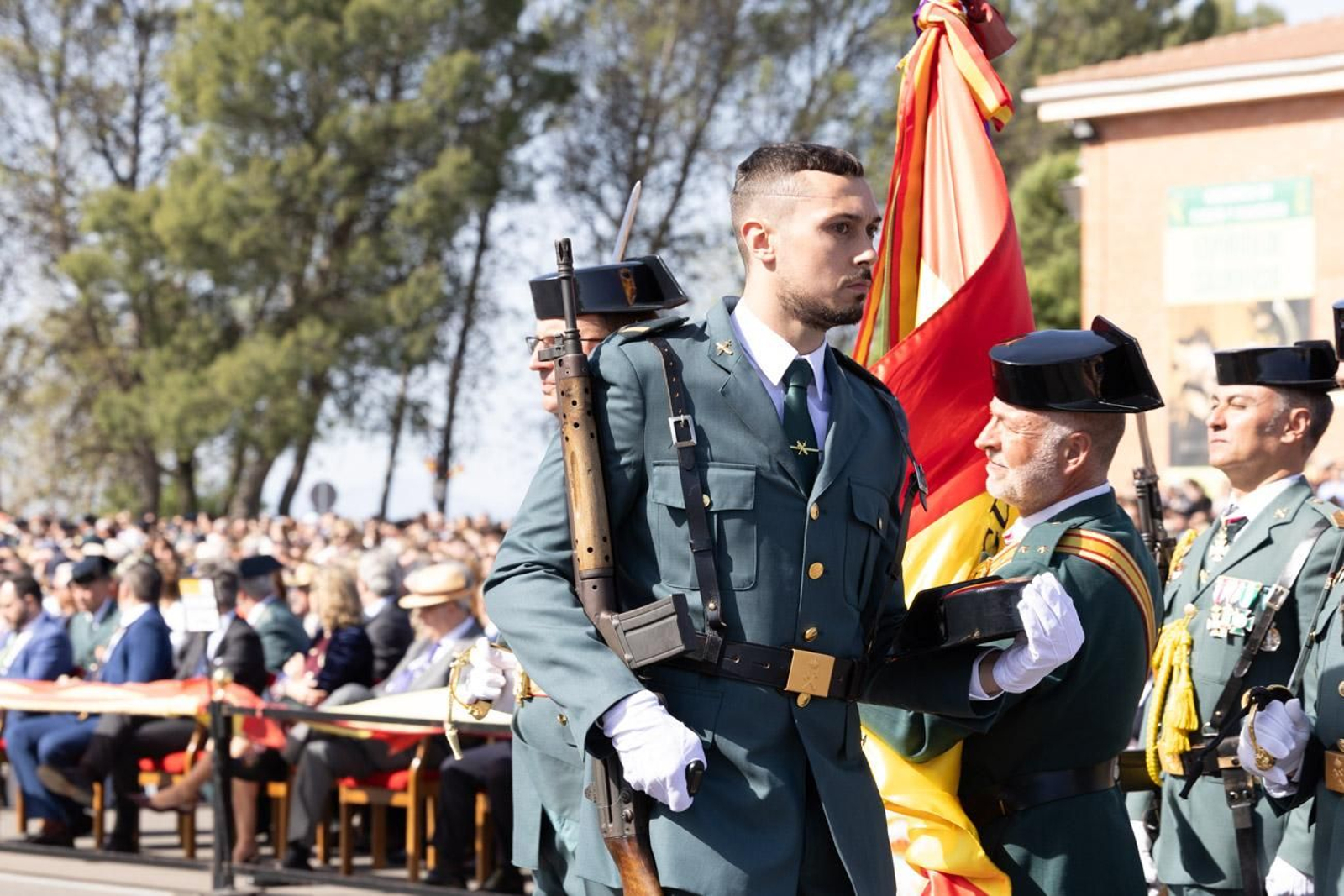 Acto de jura de bandera de la 130ª promoción de guardias civiles de la Academia de Baeza