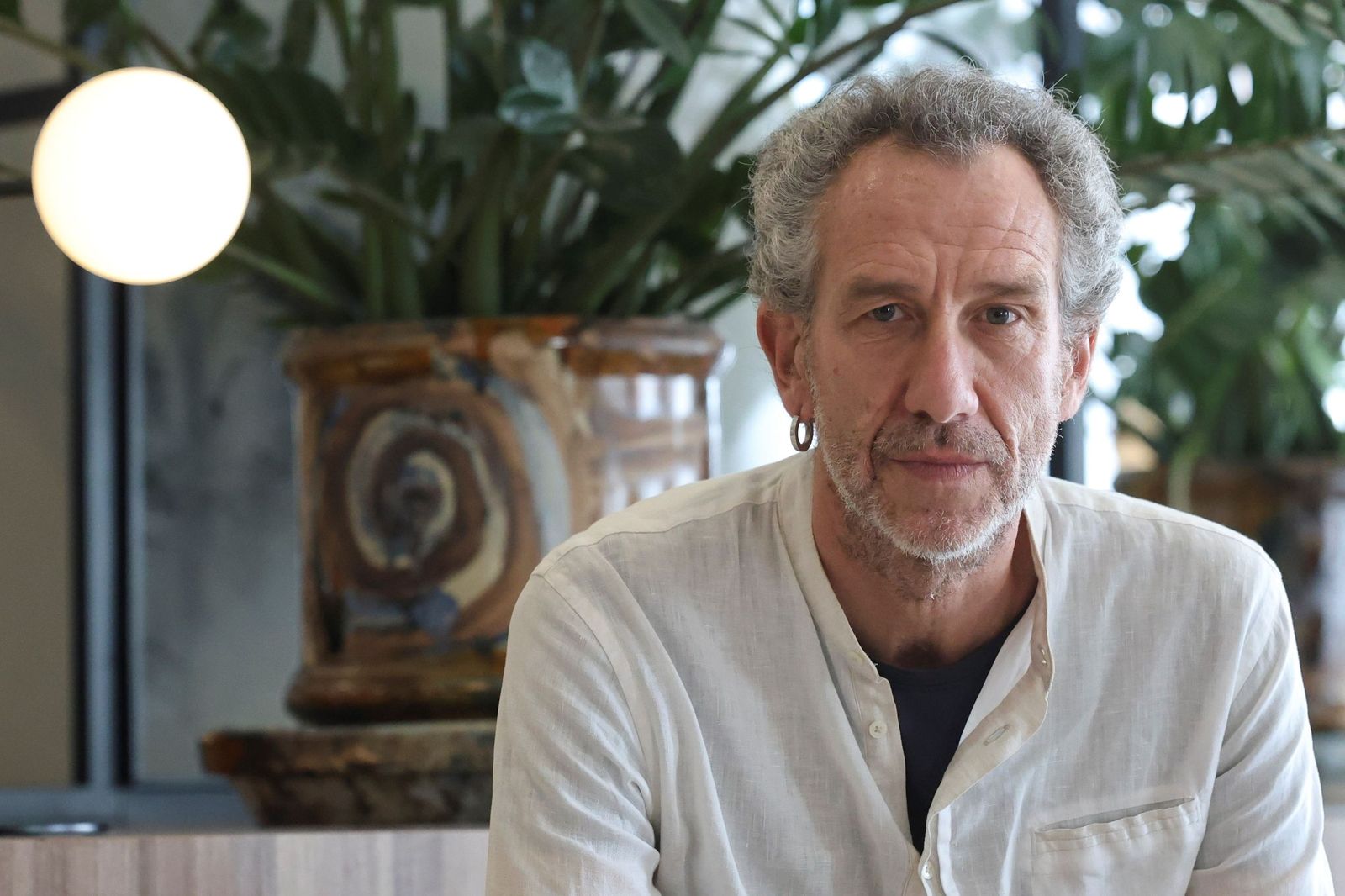 Ricardo Menéndez Salmón (Gijón, 1971), durante la entrevista.