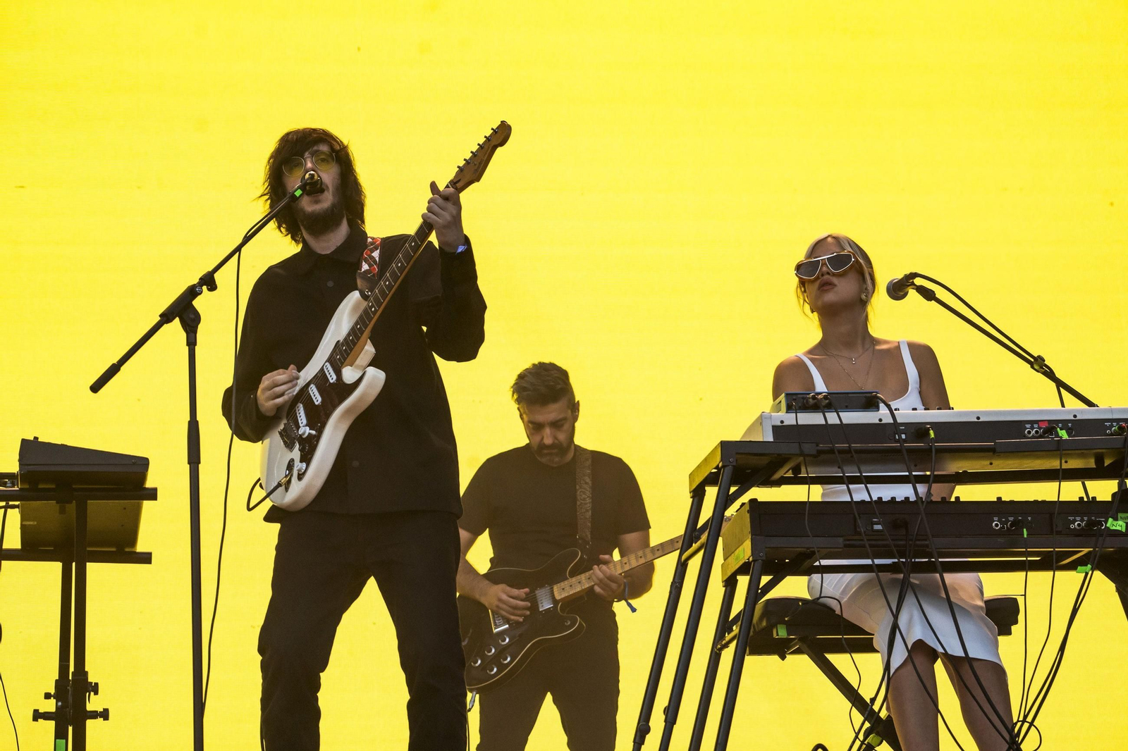 La banda, durante un concierto.