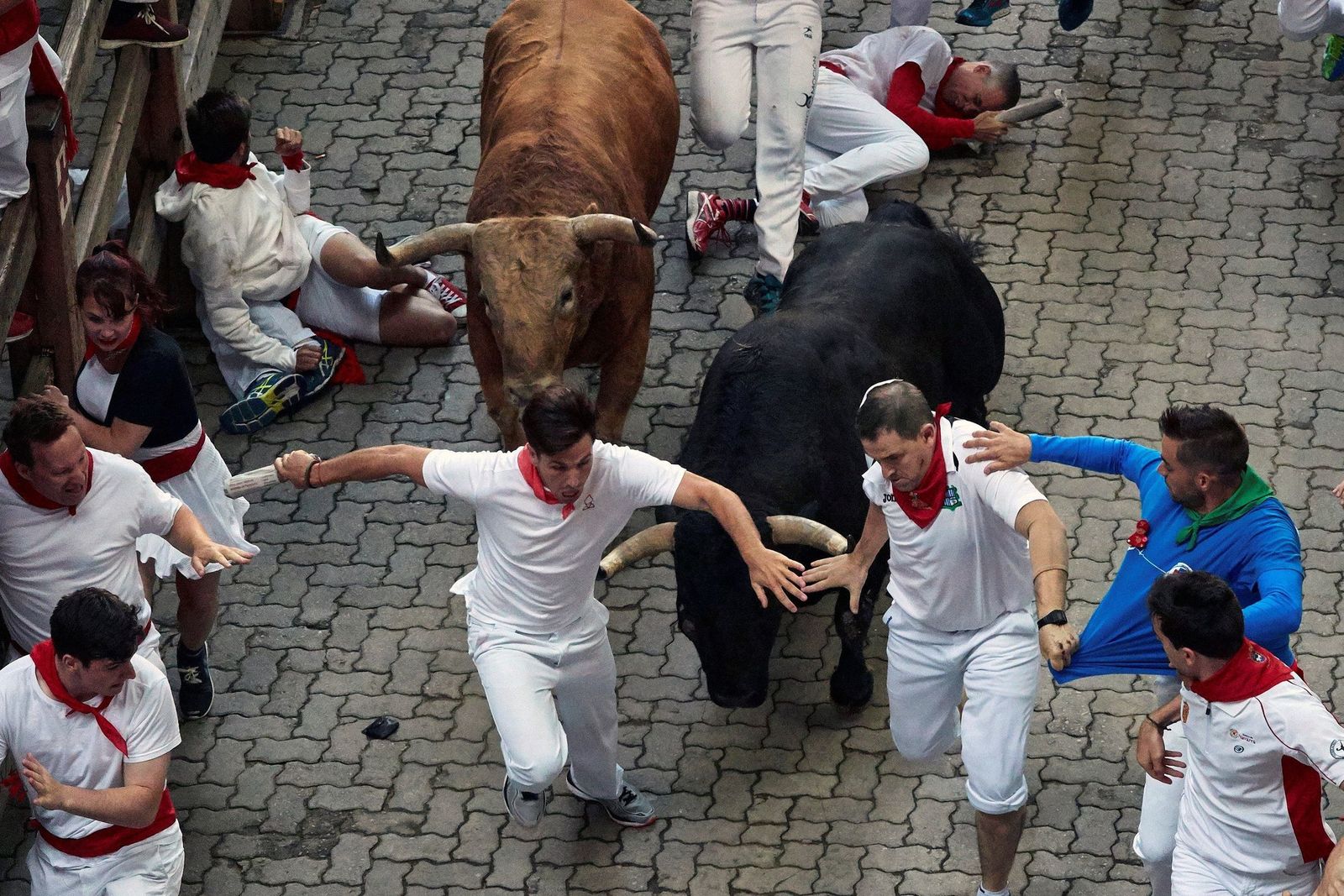 El cuarto encierro d eSanfermines, en imágenes