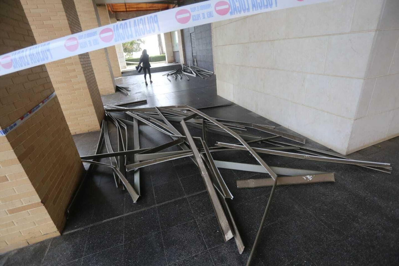 El temporal de lluvia y viento en Málaga