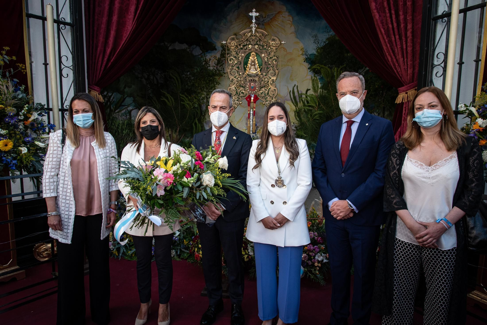 Imágenes de la misa de romeros de la Hermandad de Huelva