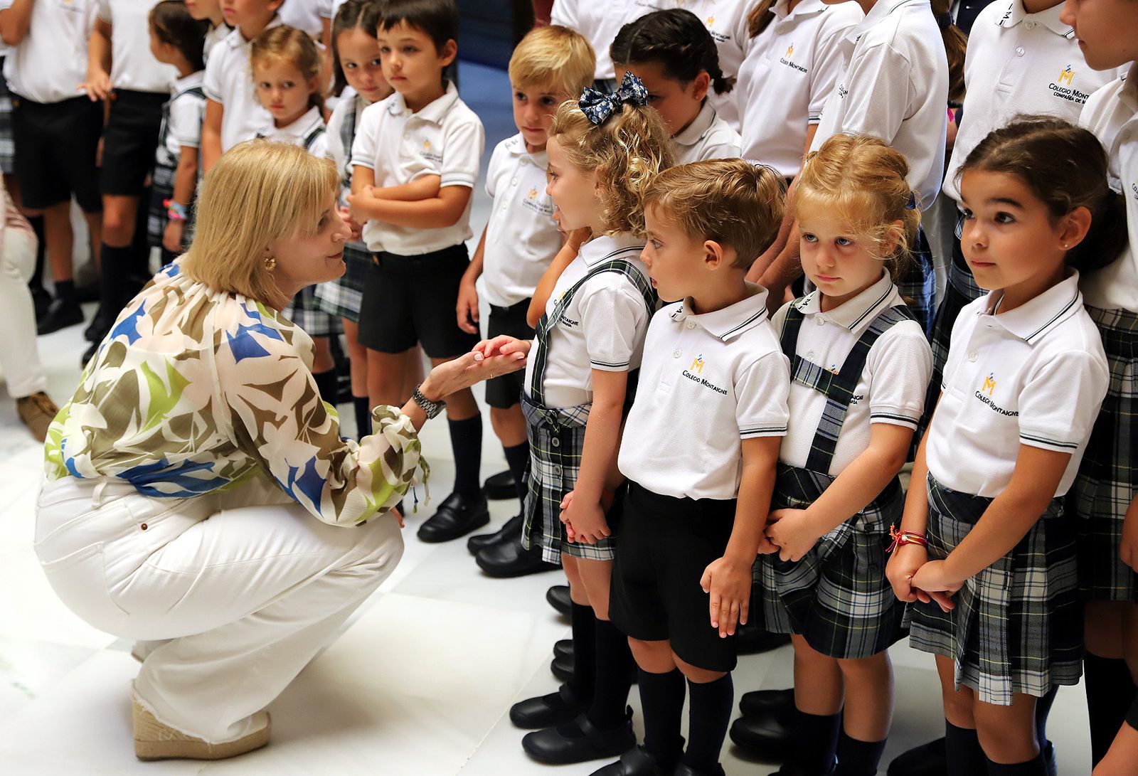 La alcaldesa en el inicio del curso escolar, en la Compañía de María en Jerez.