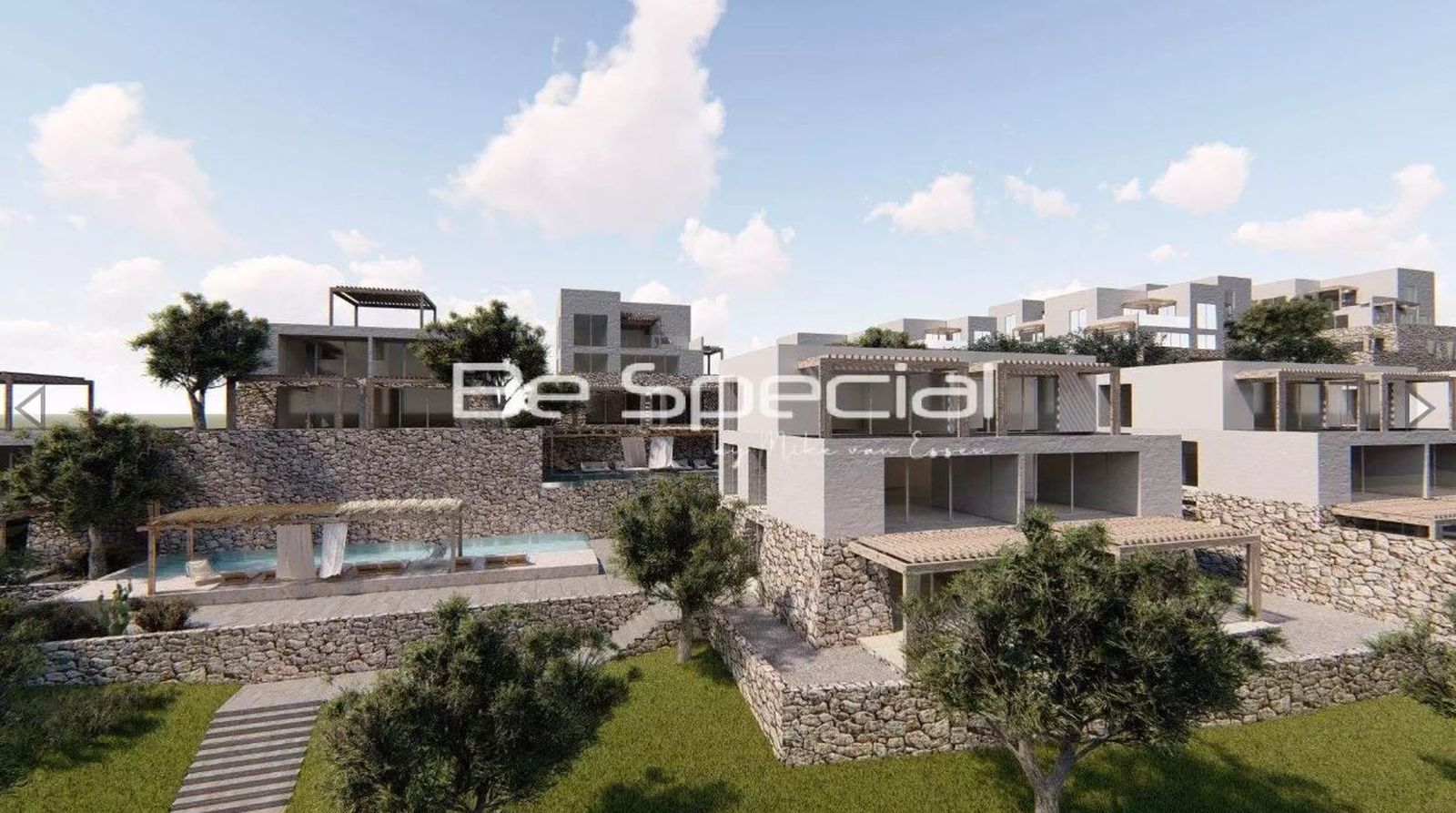 Imagen virtual del exterior del complejo de lujo Tarifa Bay.
