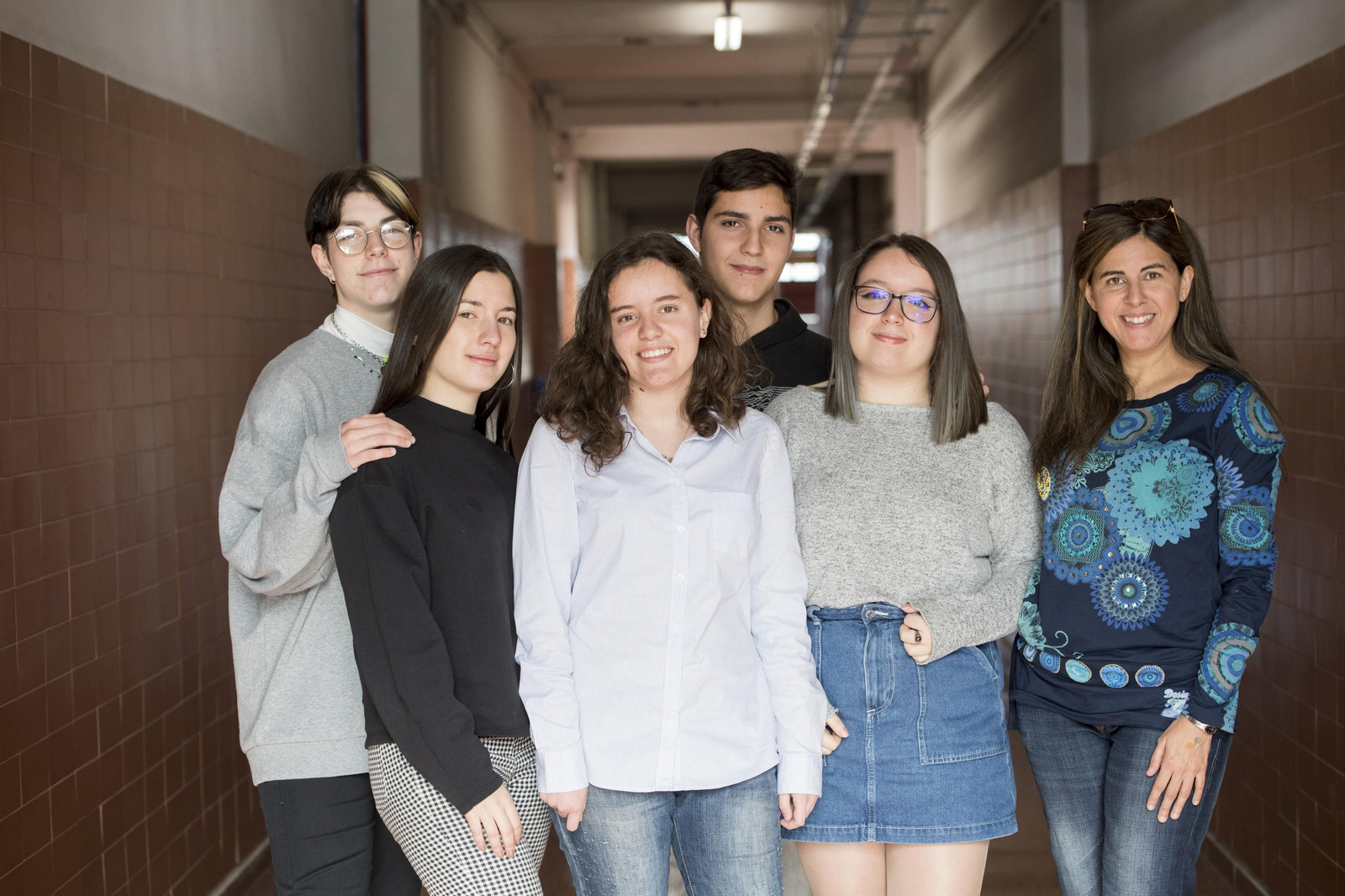 Beatriz García, Luca Ramírez, Víctor García, Marina Arenas, Celia Peinado y Nuria Calvo.