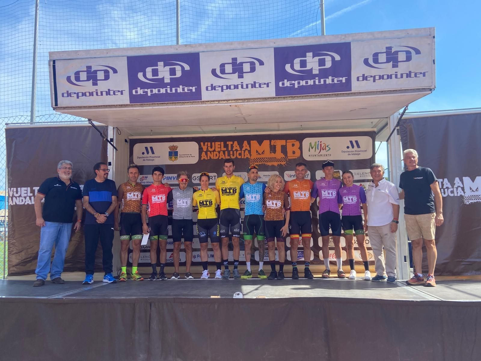 El podio de la Vuelta a Andalucía.